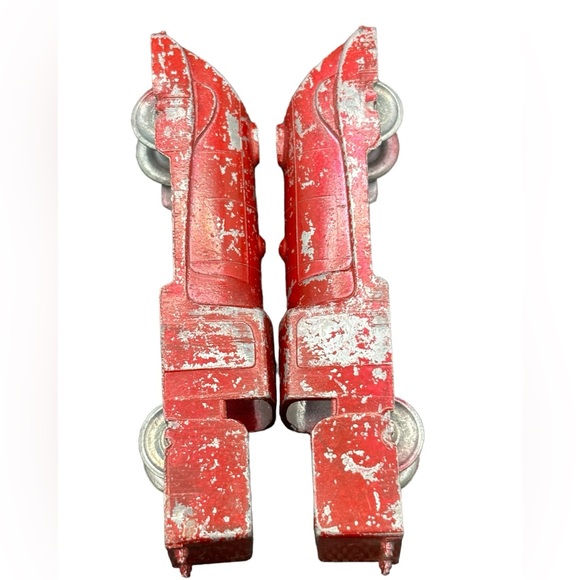 Vintage Crescent Red Train? Lot of 2 Made In England - Picture 7 of 10